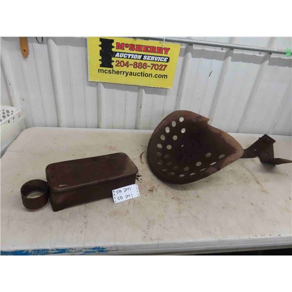 Massey Harris Tin Seat, Tin Implement