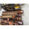 Image 3 : Pallet Lot: Antique Wood Pillers, Roll Top for