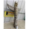 Image 5 : Wood Carved Totem Pole 39'' H x 29'' Wing 