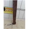 Image 2 : Old Wood Saw 60'' Long 