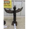 Image 2 : 2 Totem Pole Displays (1) Wood 14 1/2'' 