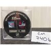 Image 1 : Official Winnipeg Jets vs New York Rangers Warm Up Puck 