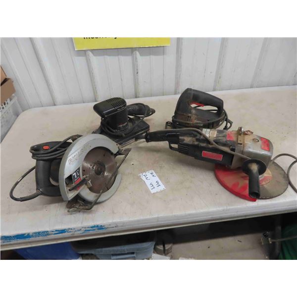 4 Power Tools : Skil Saw, Black and Decker Jig Saw,