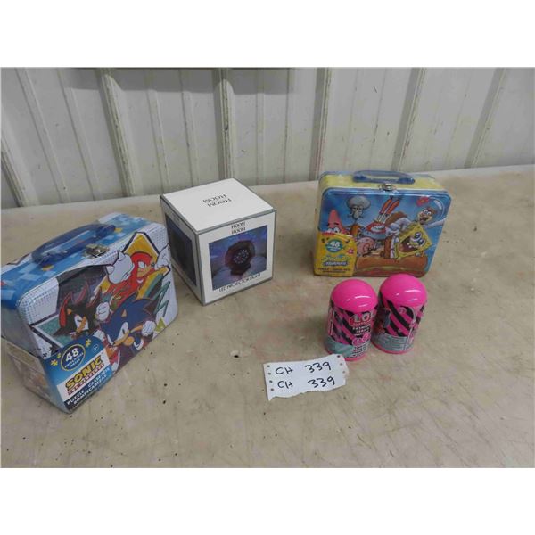 SpongeBob/Sonic Puzzle/Level Kit Factory Sealed, LED Projector