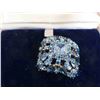 Image 2 : Vintage Sherman Jewelry Blue Rhinestones Brooch and 