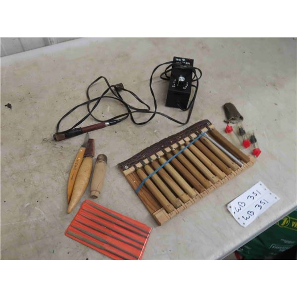Electric Woodworking Burner Tool with Controls & 