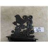 Image 2 : Vintage Cast Iron Ornate Wall Match Holder 