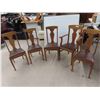 Image 1 : 5 Oak Dining Room Chairs 