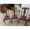 Image 4 : 5 Oak Dining Room Chairs 
