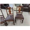 Image 2 : 5 Walnut Dining Room Chairs 