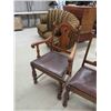 Image 4 : 5 Walnut Dining Room Chairs 