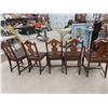 Image 5 : 5 Walnut Dining Room Chairs 