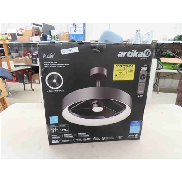 Artika LED Ceiling Fan with Remote - New or Store Return  