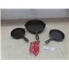 Image 1 : new 3 cast iron frying pans 10"x6". New or store return 