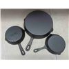 Image 2 : new 3 cast iron frying pans 10"x6". New or store return 