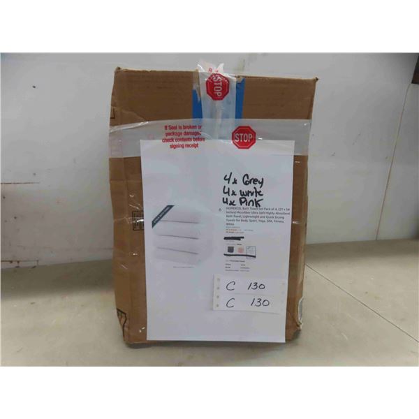 HOMEXCEL bath towel set pack of 4, (27x54")