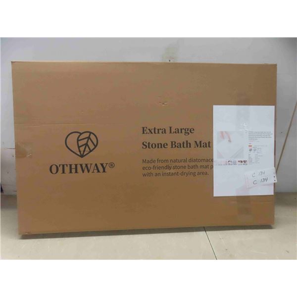 OTHWAY large stone bath mat 32" x20" diatomaceous earth