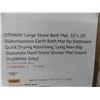 Image 2 : OTHWAY large stone bath mat 32" x20" diatomaceous earth