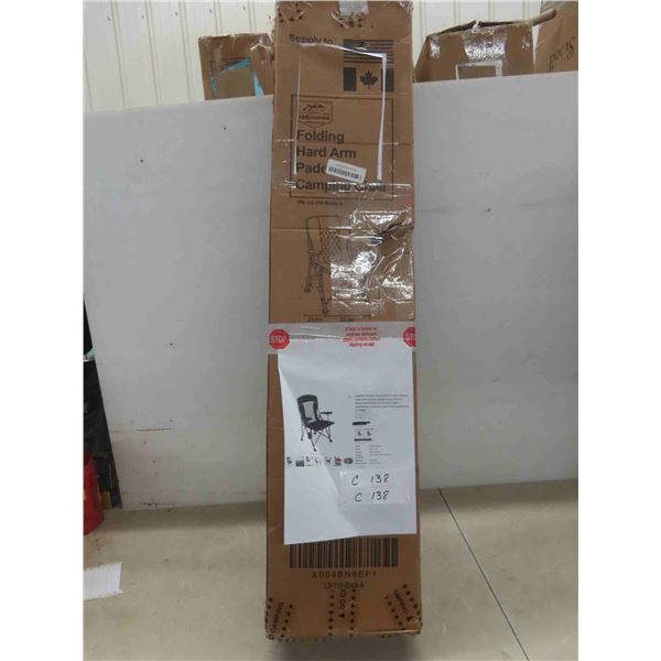 LANMOUNTIAN camping chair with padded hard armrest