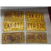 Image 2 : 7 manitoba lisence plates 1976, 1 alberta plate. 