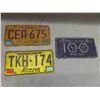 Image 3 : 7 manitoba lisence plates 1976, 1 alberta plate. 