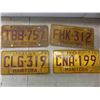 Image 3 : 15- 1976 manitoba lisence plates 