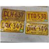 Image 4 : 15- 1976 manitoba lisence plates 