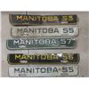 Image 2 : (30) 1952-1970 manitoba lisence tacgs 