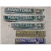 Image 3 : (30) 1952-1970 manitoba lisence tacgs 