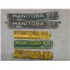 Image 7 : (30) 1952-1970 manitoba lisence tacgs 