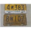 Image 4 : manitooba lisence plattes 1951,52