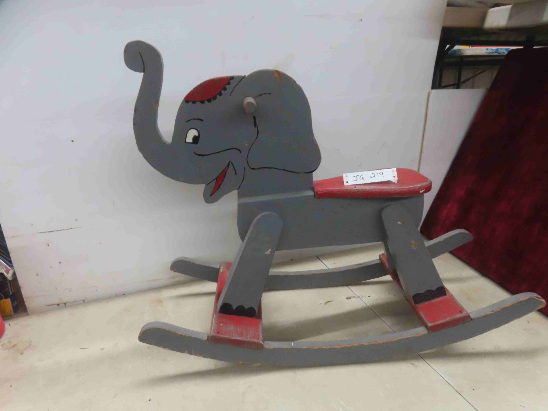 Dumbo Rocking dumbo the elephany wooden rocker
