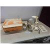 Image 1 : vintage moulinex meat grinder, salad maber with origional box 