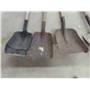 Image 2 : 3 yard tools; scoop shovels, spade and potato forks. 