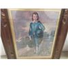 Image 4 : 2 framed pictures, blue boy and pinkie 12x16" 
