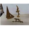 Image 5 : 11 pc brass, book ends, bells, seagulls and more 