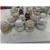 Image 4 : 28 insulators, brown white and clear 