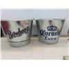 Image 3 : 2 galvanized ice buckets, brewhouse, corona
