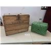 Image 1 : wood crate with hinged lid 20x15x15" and