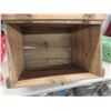 Image 4 : wood crate with hinged lid 20x15x15" and