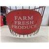Image 2 : metal egg basket andd metal sign, 12x8