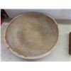 Image 2 : 16" wooden bowl, wooden box 9x9x4" 