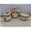 Image 2 : enesco owl, 10pc set. Tea pot , salt and pepper shakkers,
