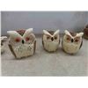 Image 4 : enesco owl, 10pc set. Tea pot , salt and pepper shakkers,