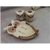 Image 6 : enesco owl, 10pc set. Tea pot , salt and pepper shakkers,