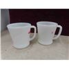 Image 2 : fireking cofee mugs (2), 4 oven proof bowls, 