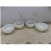 Image 5 : fireking cofee mugs (2), 4 oven proof bowls, 