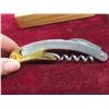 Image 2 : seagrams gimkli plajnt 24K gold  plated waiters corkscrew bottle opener. 