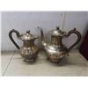 Image 8 : silvver plated coffee, tea pots, cream, sugar, candlesticks