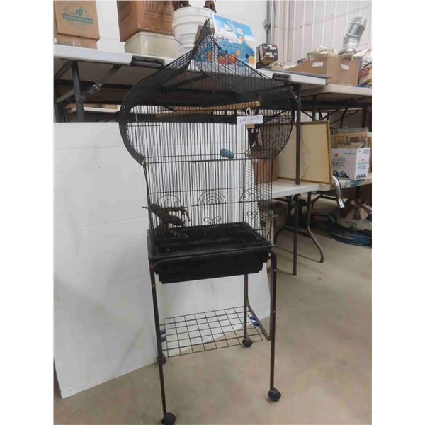 bird cage with rolling stand 23x13x58  :